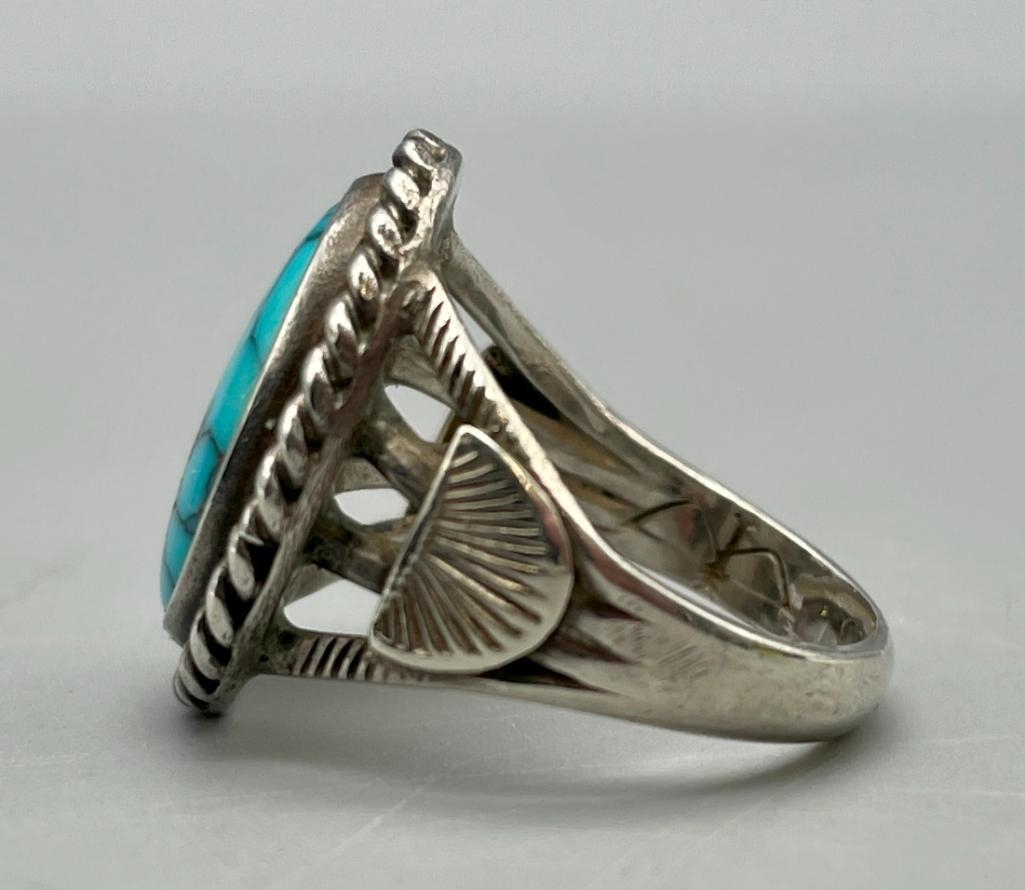 Wonder | Wonder Turquoise Ring By Ike And Katherine Wilson (1920s ...