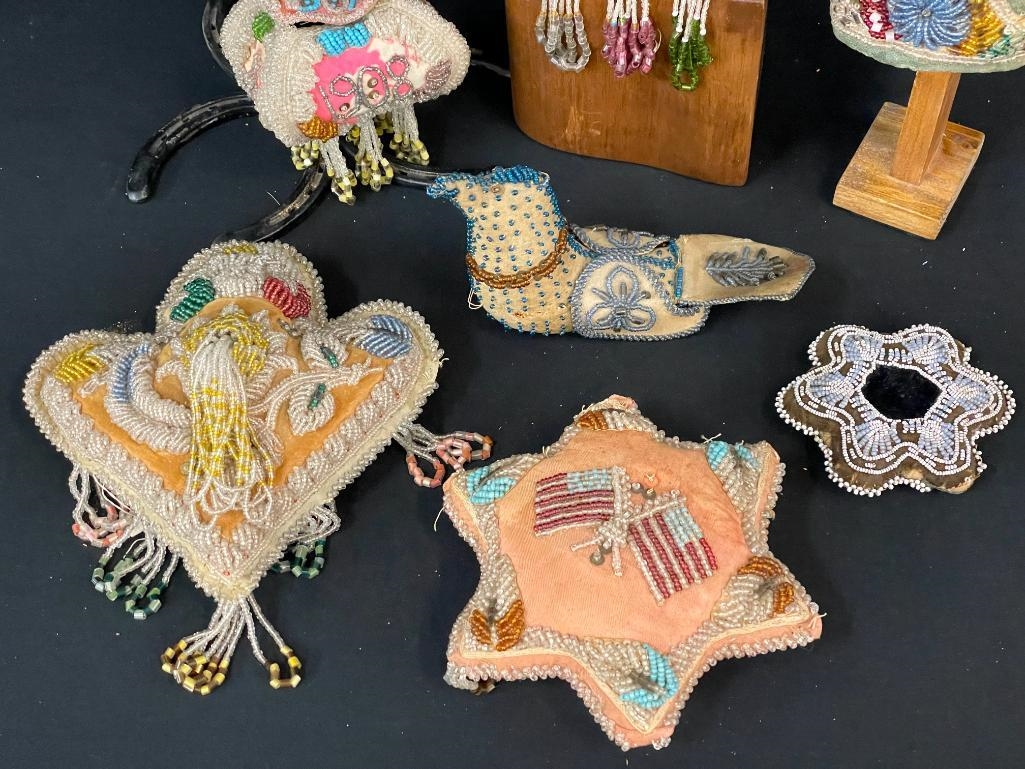 Normal | Collection of Early 1900s Whimsical Iroquois Beadwork (1900s ...