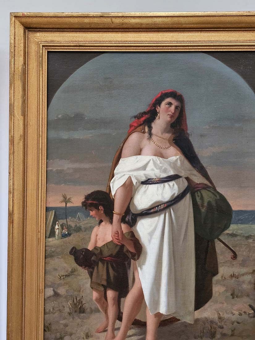 Enrico Fanfani | Italian Enrico Alessandro Fanfani (1824-1885) 'Hagar ...