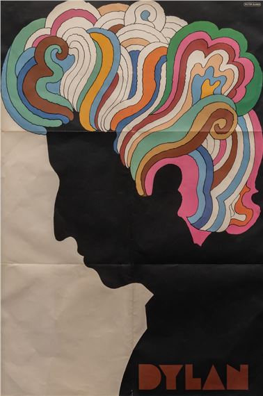 Milton Glaser | Vintage 1960's Original Bob Dylan Psychedelic