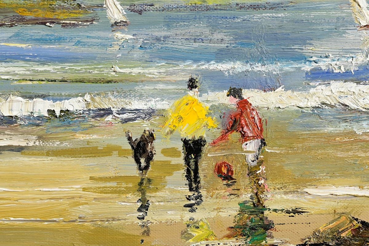 Artwork by Darren Paul, Sandymount Strand, Dublin, Made of Oil on canvas