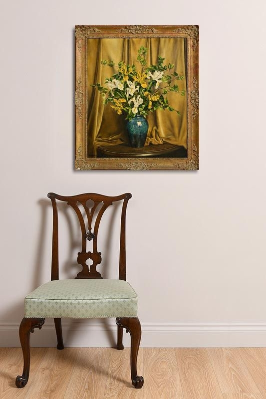 Artwork by A.L. Grace, Still Life - Vase of Flowers, Made of Oil on canvas