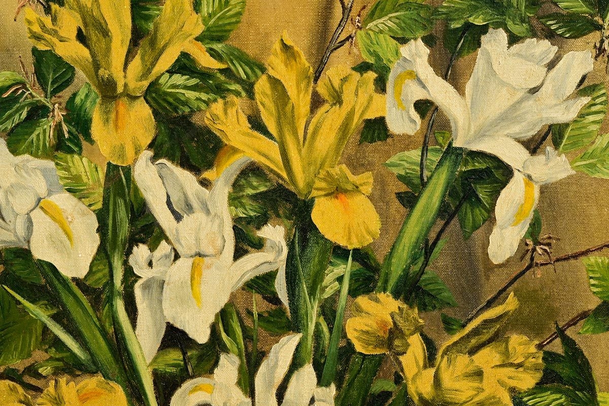 Artwork by A.L. Grace, Still Life - Vase of Flowers, Made of Oil on canvas