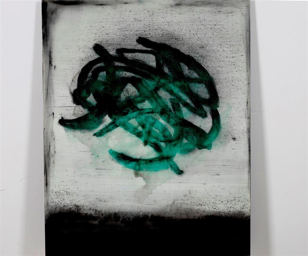 Artwork by Wayson Jones, Glyph, 2013, Made of charcoal