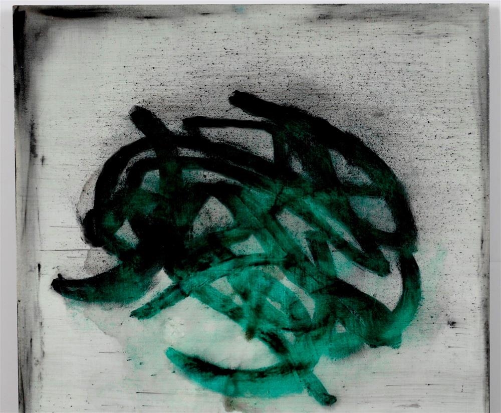 Artwork by Wayson Jones, Glyph, 2013, Made of charcoal