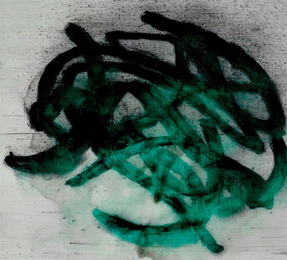 Artwork by Wayson Jones, Glyph, 2013, Made of charcoal