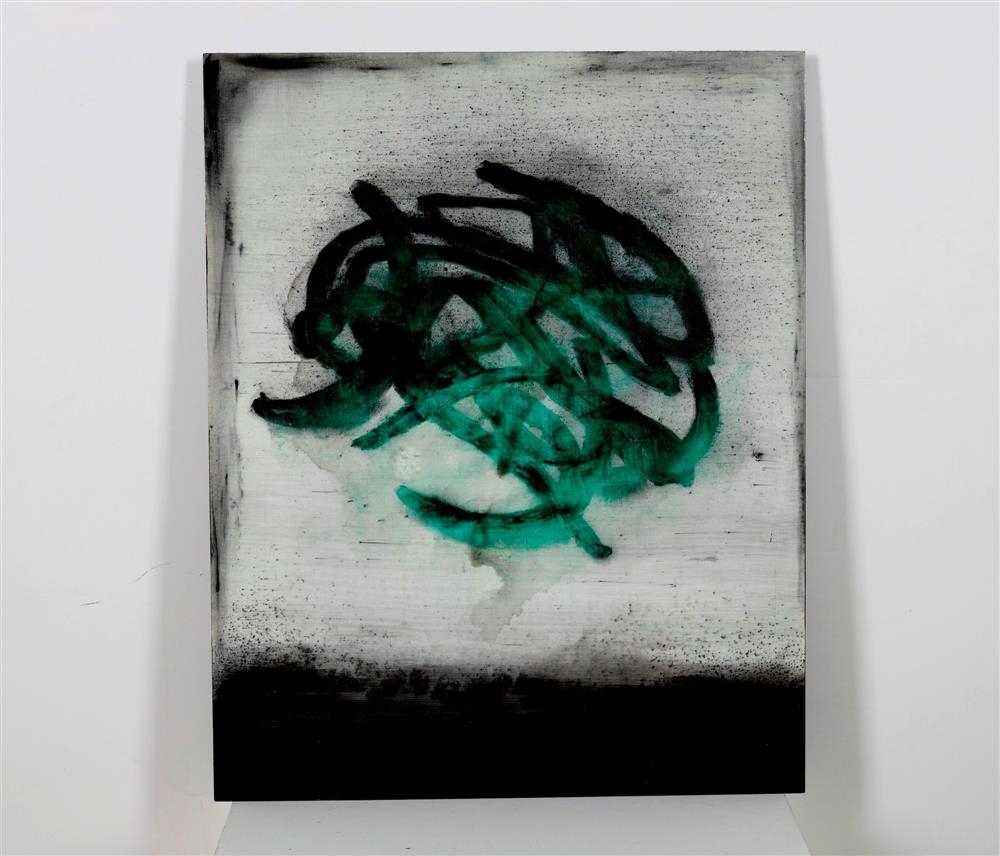 Artwork by Wayson Jones, Glyph, 2013, Made of charcoal