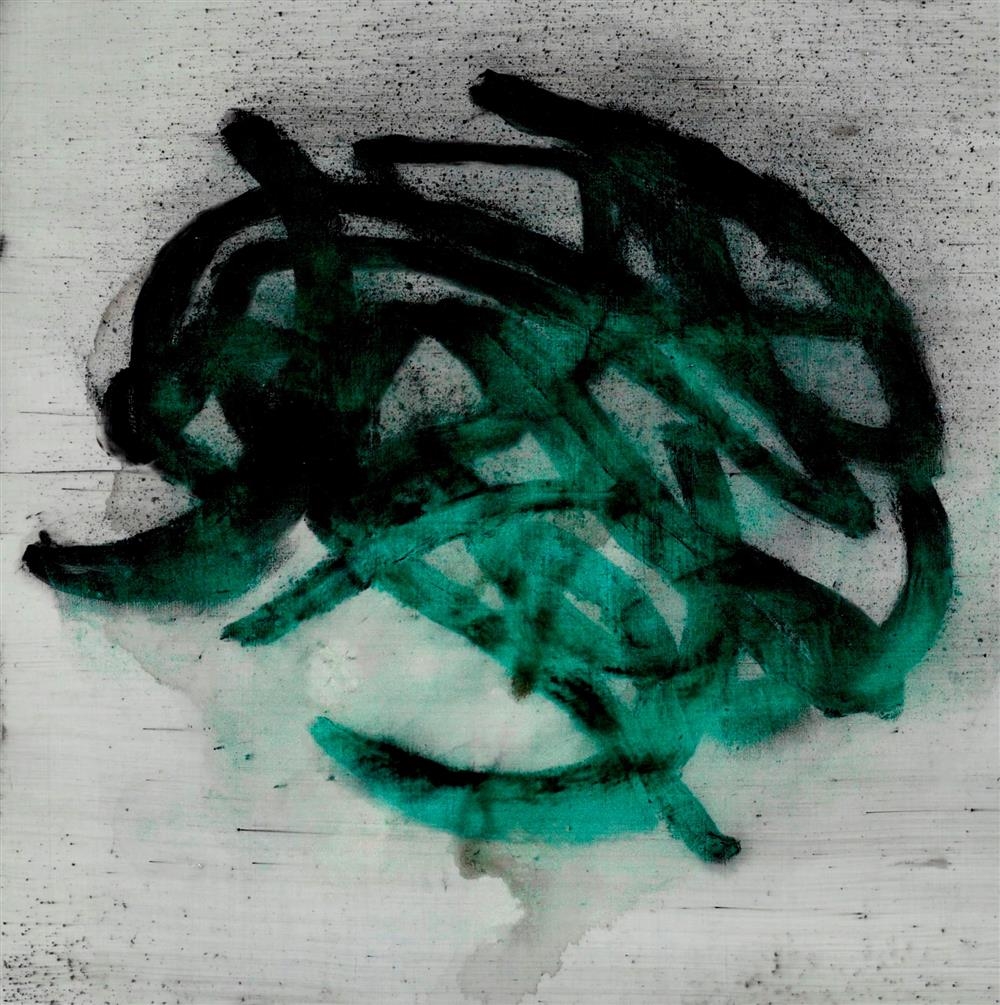 Artwork by Wayson Jones, Glyph, 2013, Made of charcoal