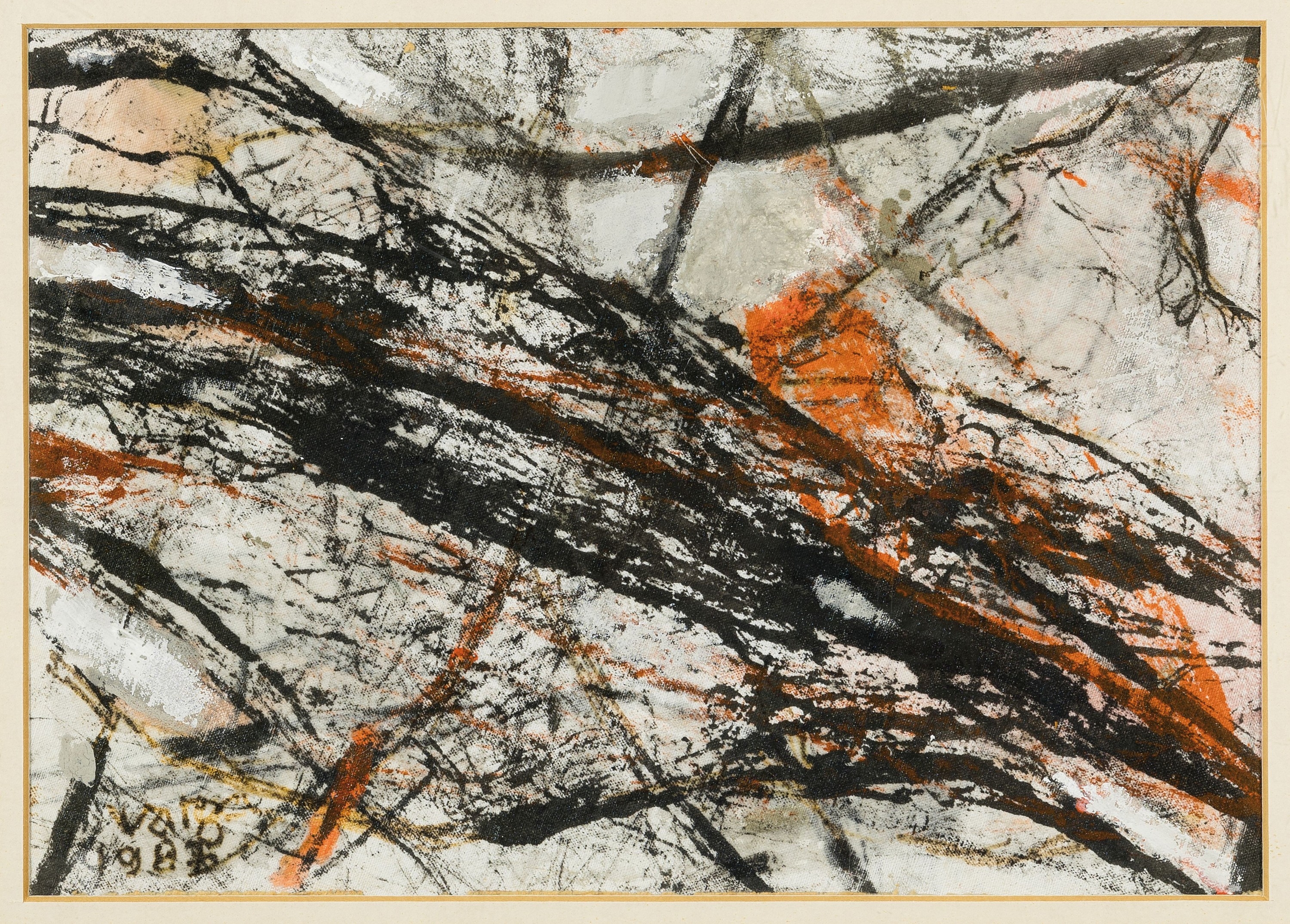 Artwork by Ferenc Varga, Untitled, Made of mixed media on fabric