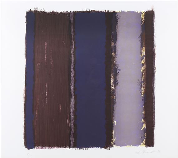 Untitled (Purple Stripe) by Yuko Shiraishi, 1988
