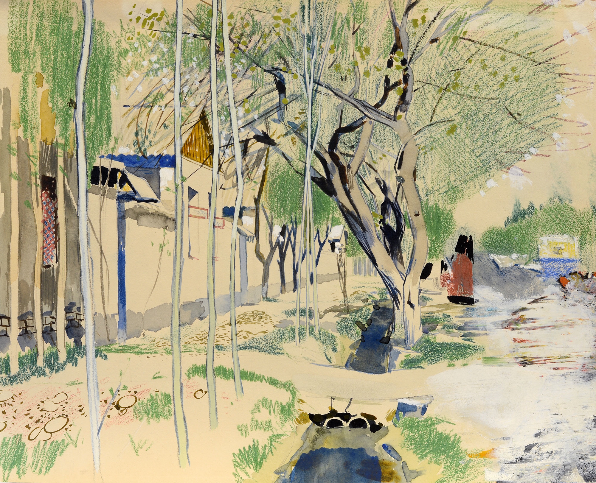 Viktor Zaretsky | Eastern Landscape, 1962-1963 (1962 - 1963) | MutualArt