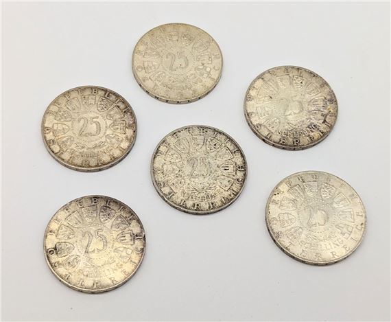 Unknown | SIX AUSTRIAN 25 SHILLING | MutualArt