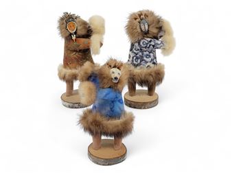 "Puffin," "Arctic Fox," and "Wolf Dancer" - Carol Muth