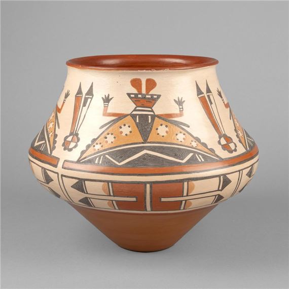 Pictorial Polychrome Pot - Tom Dickerson