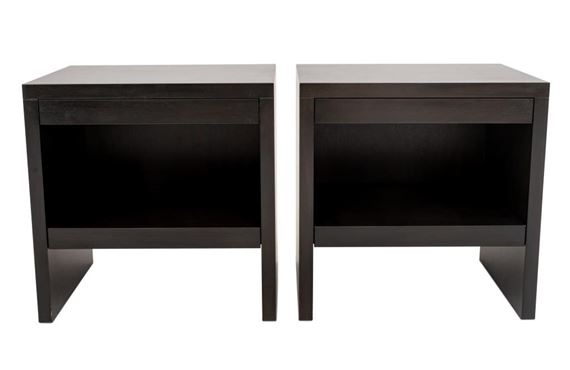 Christian Liaigre Style Bedside Tables, Pair by Christian Liaigre