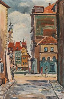 WIDOK NA RYNEK STAREGO MIASTA OD NOWOMIEJSKIEJ, 1978 - Tadeusz Ryszard Gasiewicz