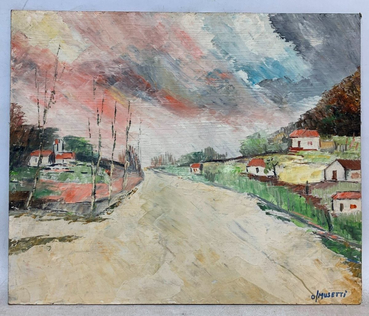 Artwork by Oscar Musetti, Camino, Made of oil on fiberboard