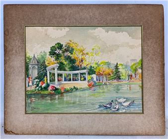 Lgo con patos - Francisco Bonnin Guerin