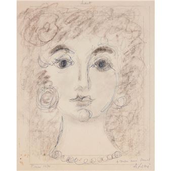 UNTITLED (PORTRAIT OF A YOUNG WOMAN) - Andre Leve