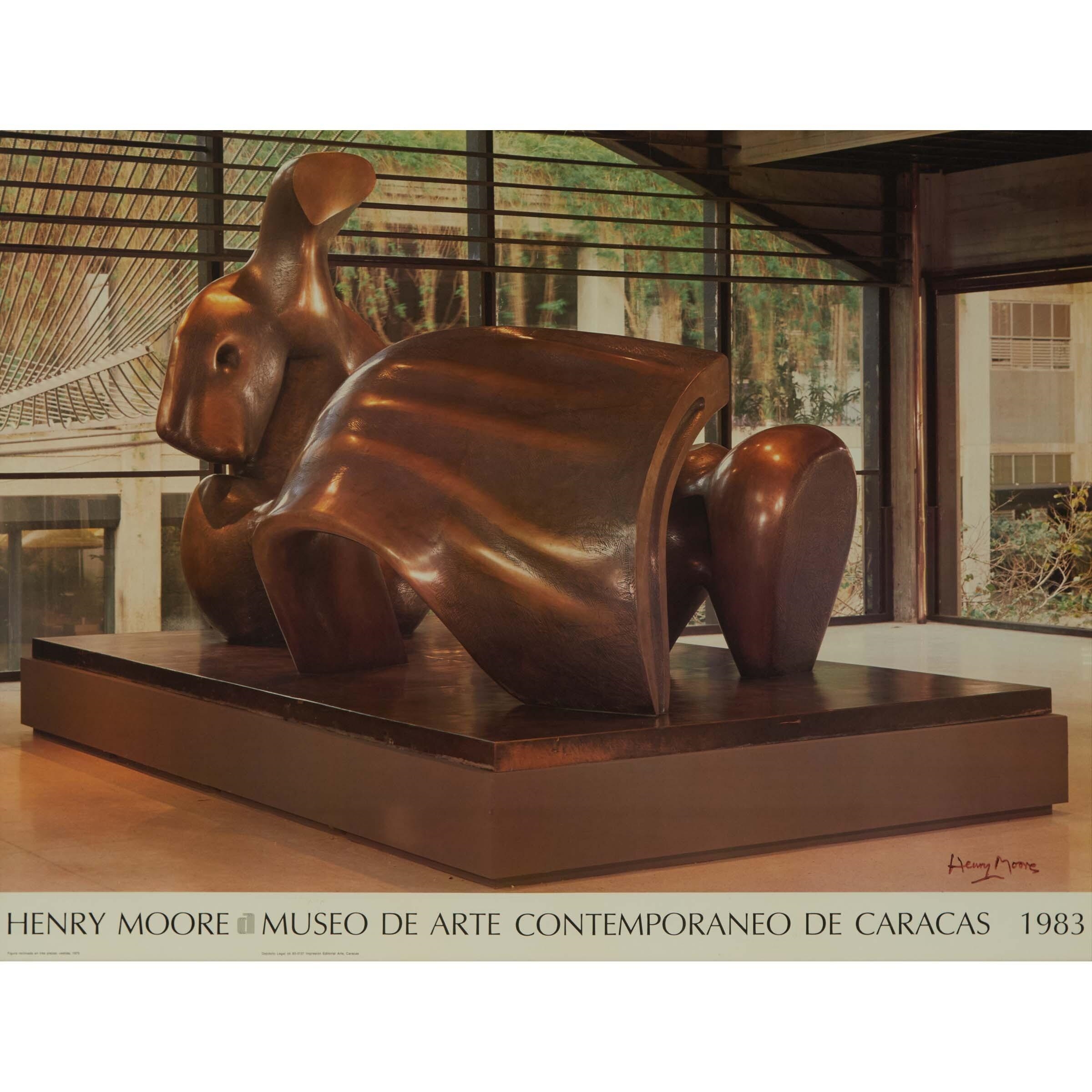 Artwork by Henry Moore, HENRY MOORE - MUSEO DE ARTE CONTEMPORANEO DE CARACAS, 1983, Made of offset lithograph on paper