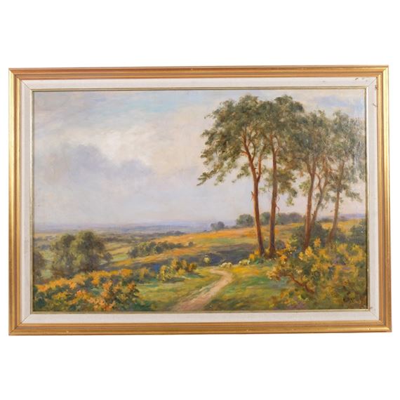 Panoramic countryside landscape - Adrian Stokes