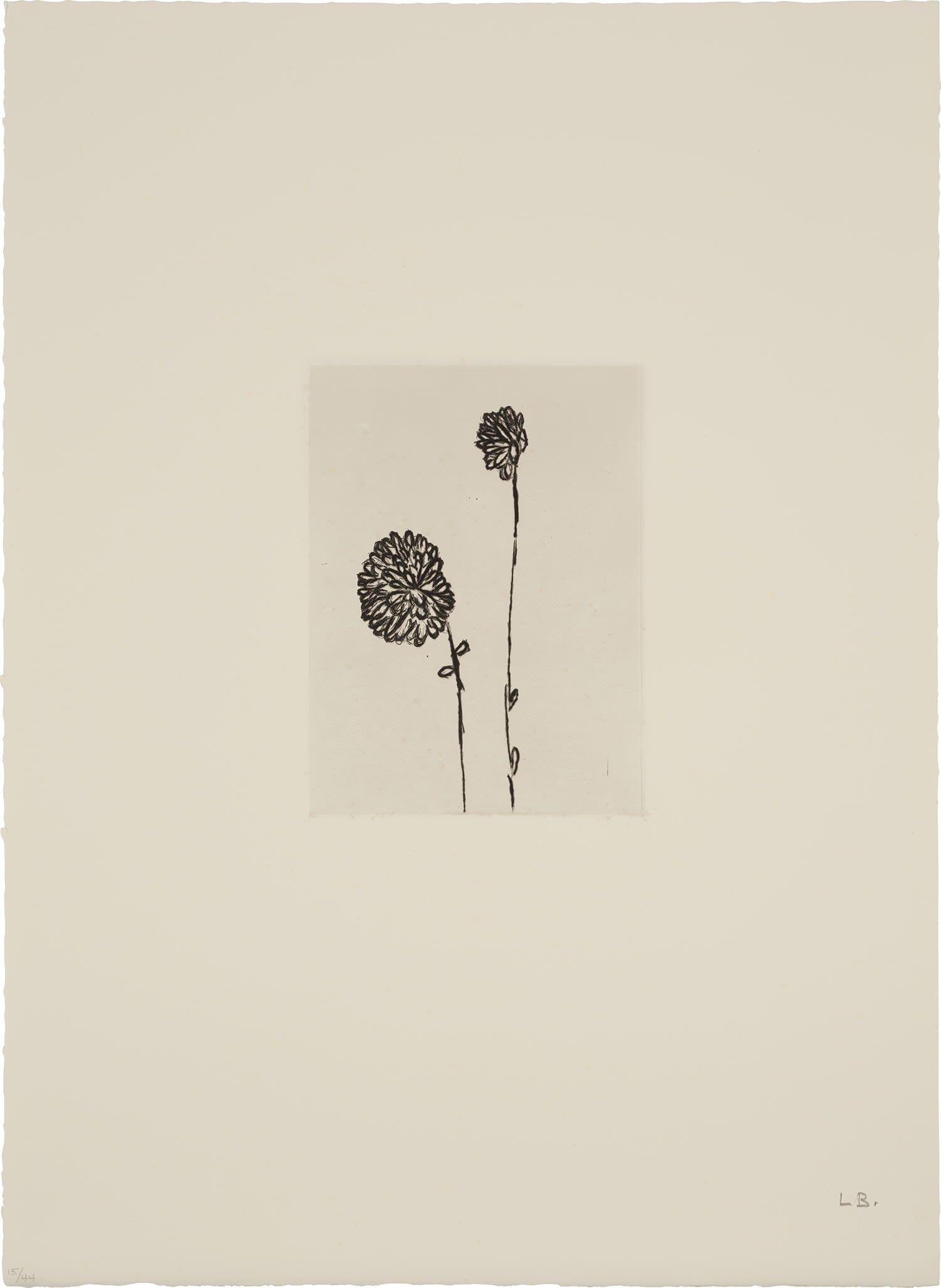 Artwork by Louise Bourgeois, Homely Girl, A Life (MoMA 926-935, Made of drypoints, on Somerset paper, with full margins, with title page, colophon and epigraph
