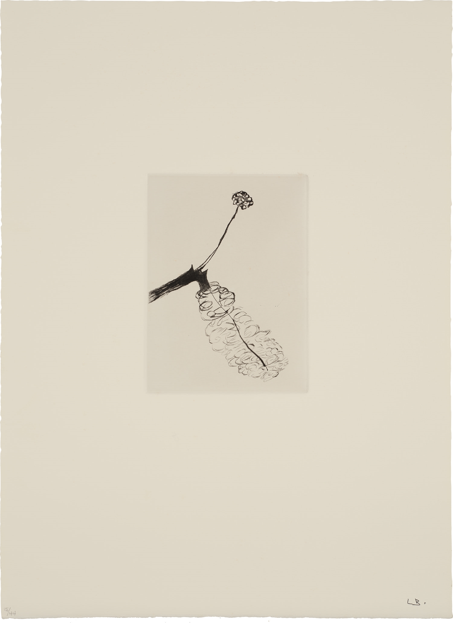 Artwork by Louise Bourgeois, Homely Girl, A Life (MoMA 926-935, Made of drypoints, on Somerset paper, with full margins, with title page, colophon and epigraph