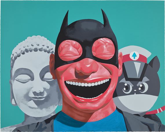 The Three Musketeers by Yue Minjun, 2022