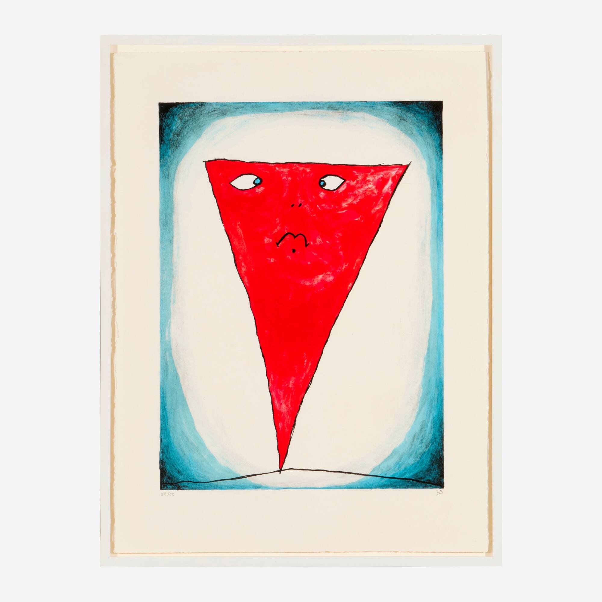 Artwork by Louise Bourgeois, The Guilty Girl is Fragile (from the Twoandthreezeros: Exit Art portfolio), Made of lithograph in colors