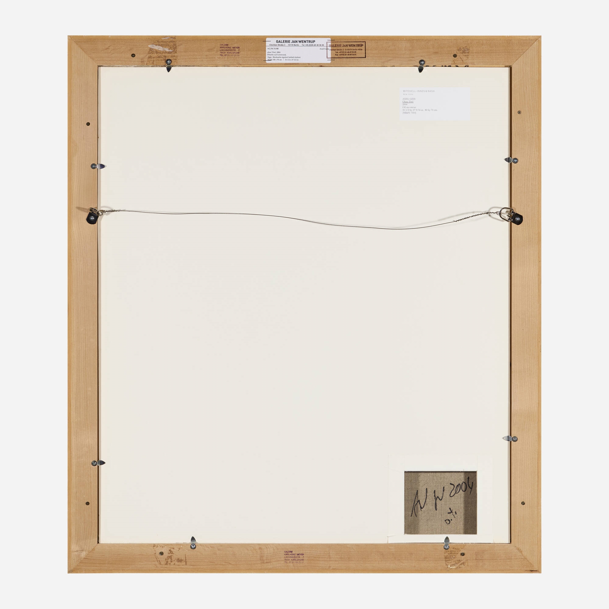 Artwork by Axel Geis, Untitled, Made of oil on canvas