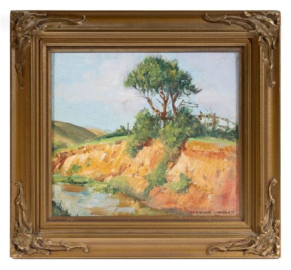 Riverbank study - Raymond Lindsay