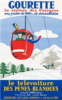 GOURETTE / LA STATION DES PYRÉNÉES. Circa 1960. - J. Deligne