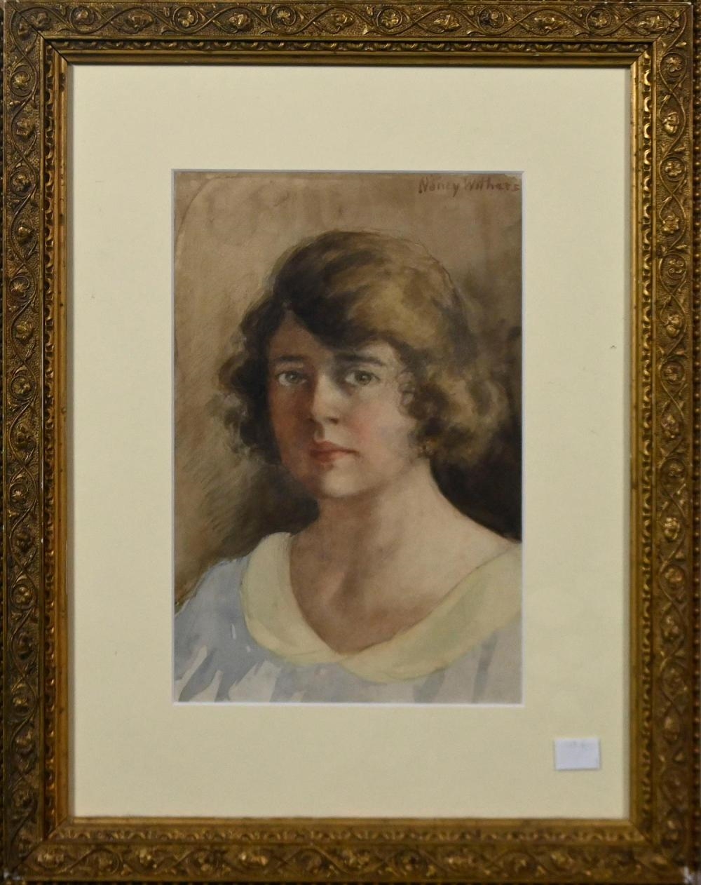 Artwork by Nancy Withers, Portrait, Made of Watercolour and pencil on paper