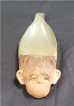 Vintage Jim Rumph stoneware spoon holder - Jim Rumph
