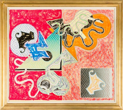 Artwork by Frank Stella, Shards IV, Made of colour lithograph on paper
