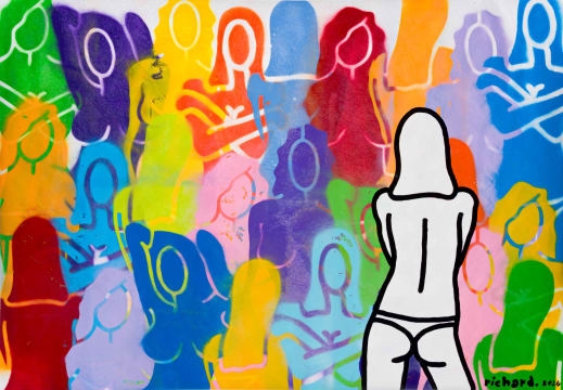 Artwork by Richard Scott, Candy Tammy, Made of acrylic on paper