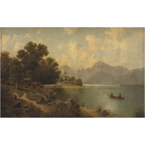 PAISAJE CON LAGO by Albert Lang