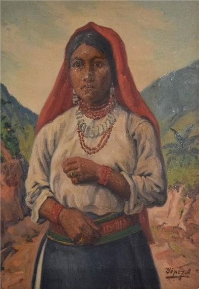 portrait of a woman by José Yépez Arteaga