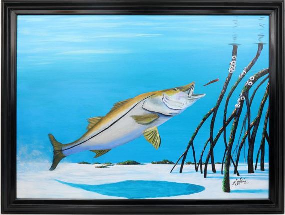 MARK STANFORD FLORIDA ARTIST SNOOK ON THE HOOK