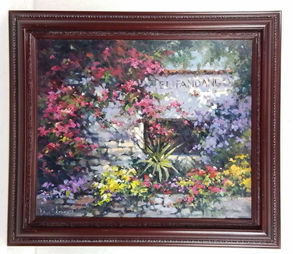 Artwork by Dorie Solomon, "Flower Shop", Made of Oil On Canvas