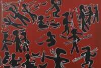 Artwork by Cliff Reid, CLIFF REID (Australia, Aboriginal 1947-2010, Made of Acrylic on canvas
