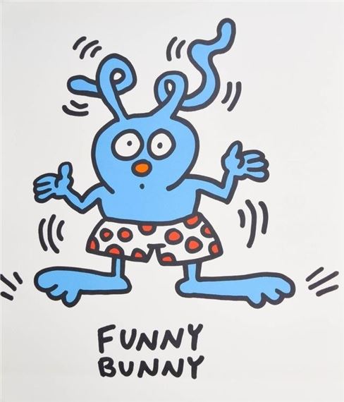 Keith Haring | Funny Bunny (1993) | MutualArt