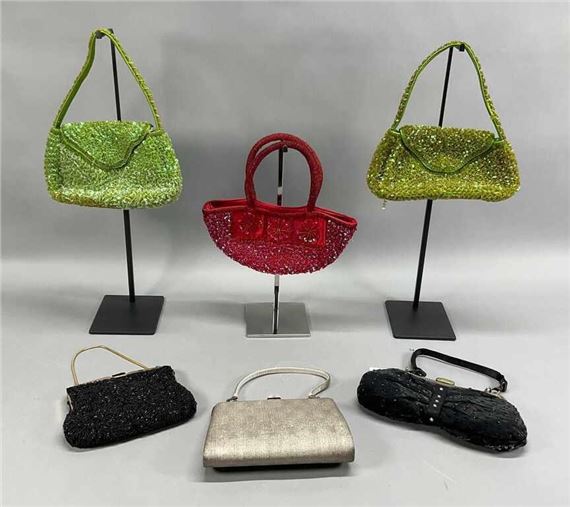 6 Vintage Beaded Purses and Handbags