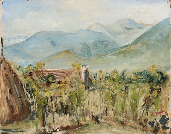 Bruno Innocenti | Paesaggio toscano (1952) | MutualArt