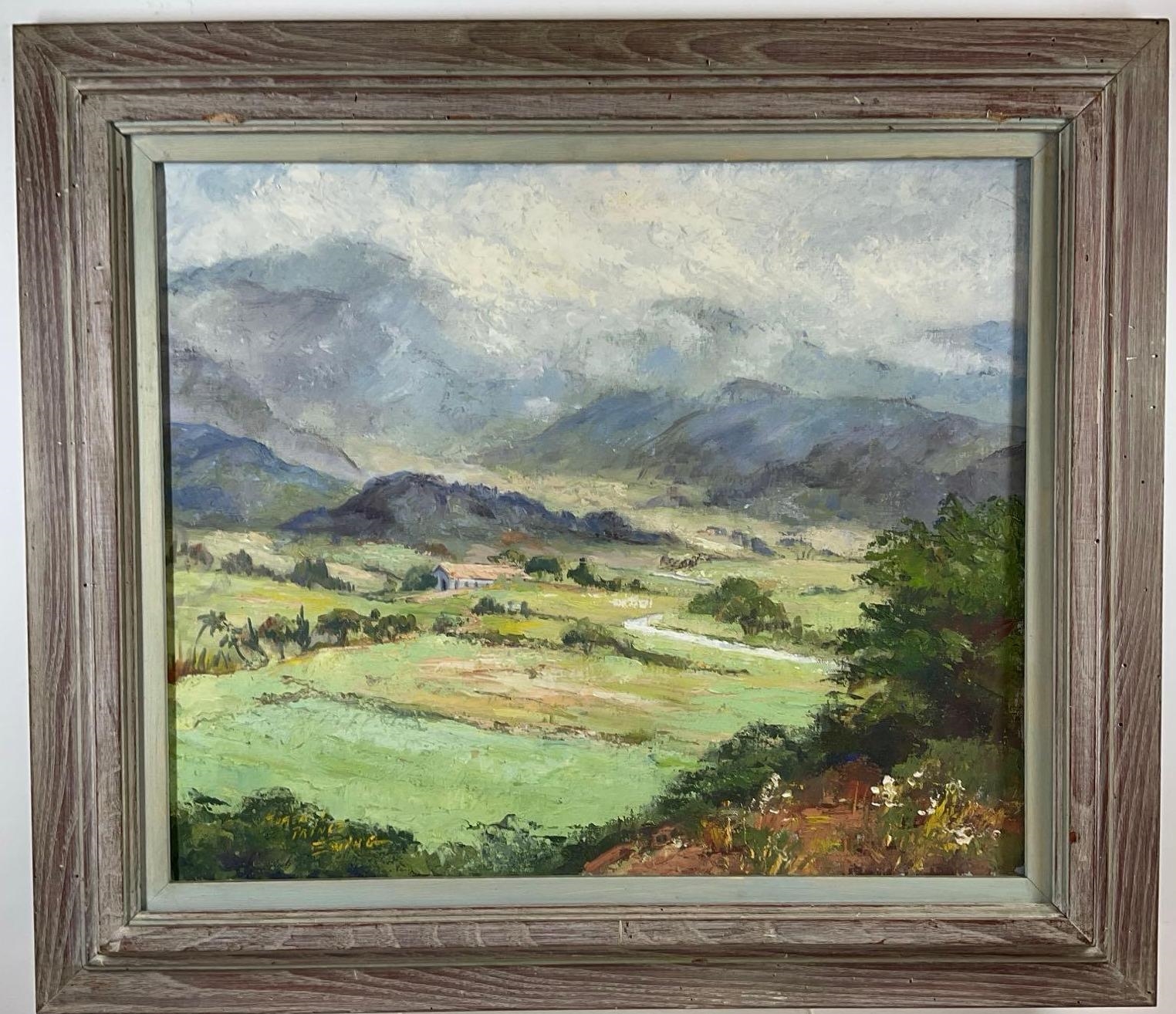 Artwork by Florence Prince Ewing, Agrarian landscape, Made of Oil on canvas