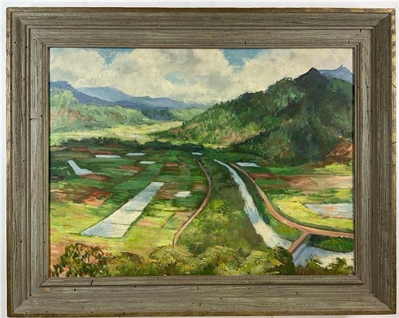 Taro Patches, Kauai, Hawaii by Florence Prince Ewing