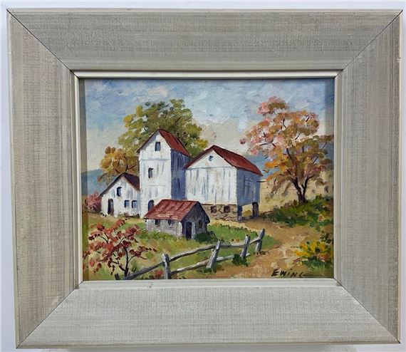 Farmhouse and outbuildings