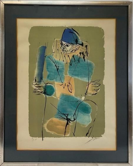 Hans Erni | Expressionist style figure | MutualArt