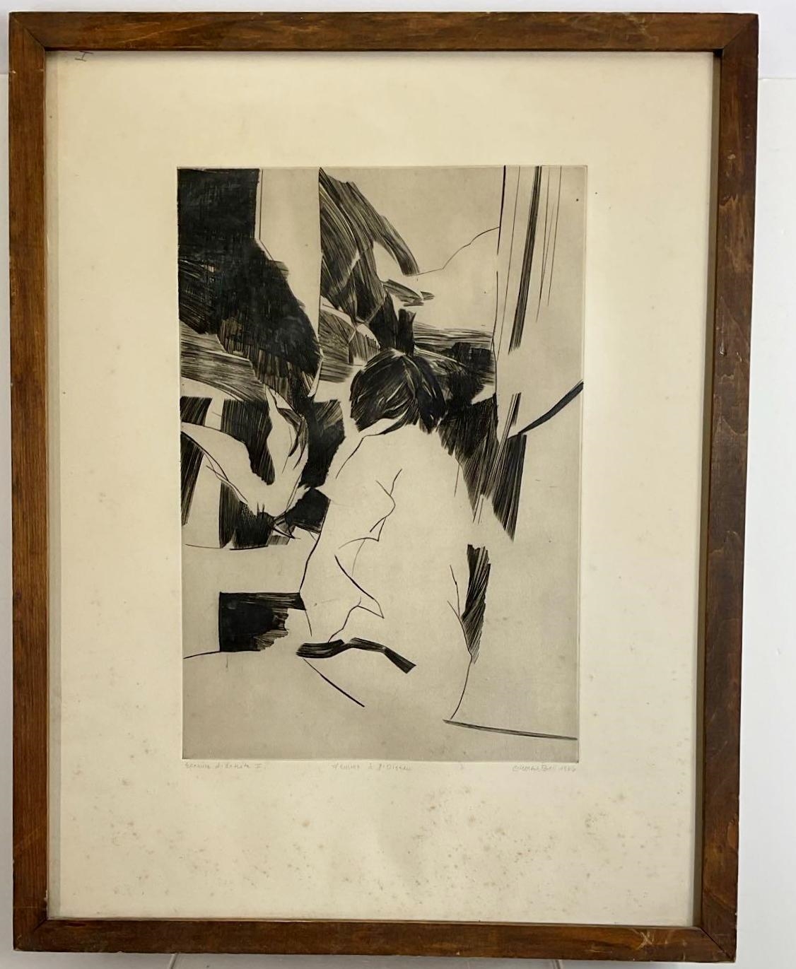 George Ball | Femme à l'Oiseau (Woman with a Bird) (1966) | MutualArt