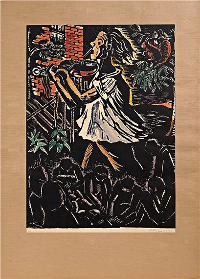 Helena Salichová | Volný list - ilustrace k slezským písním | MutualArt